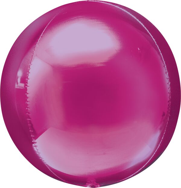 #644 Orbz Bright Pink 16in Balloon