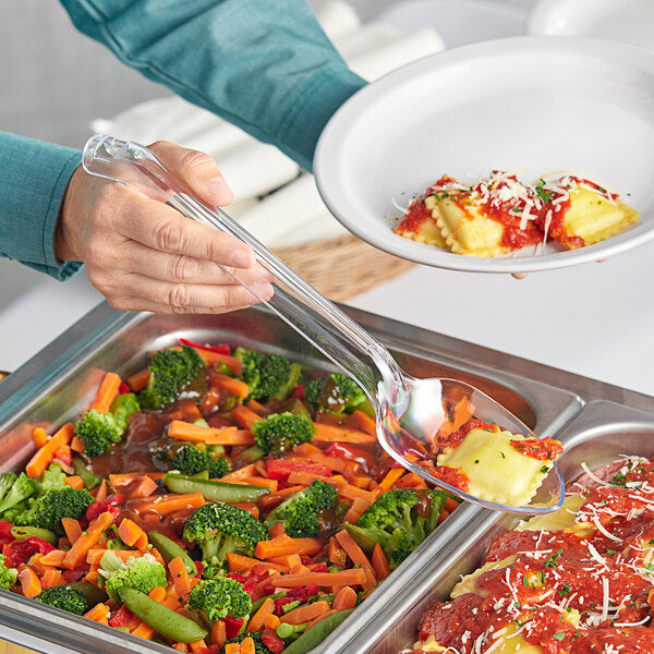 Clear 12in Plastic Serving Spoon