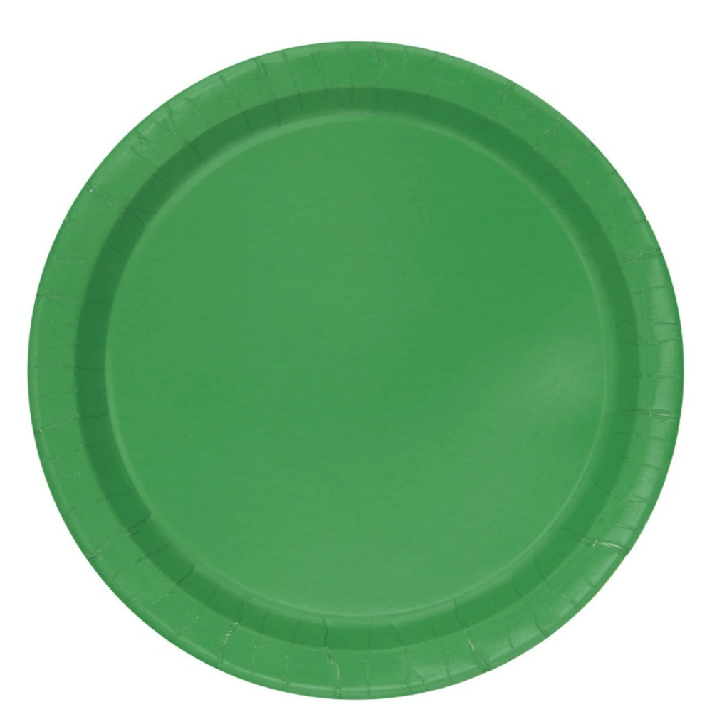 Green 9in Paper Plates 50ct