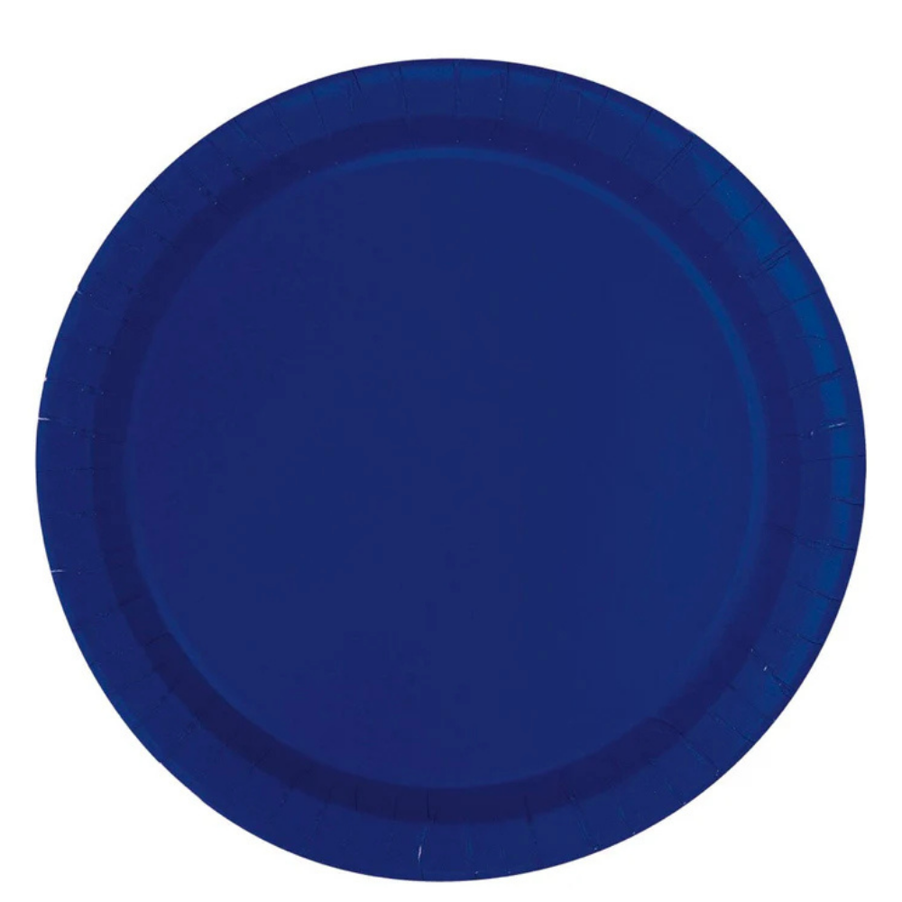 Navy Blue 9in Paper Plates 50ct