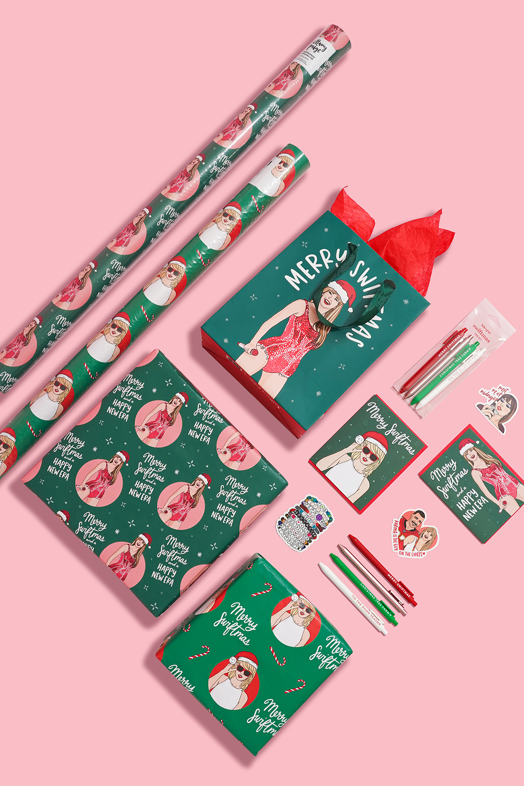 Merry Swiftmas and Happy New Eras Wrapping Paper Roll
