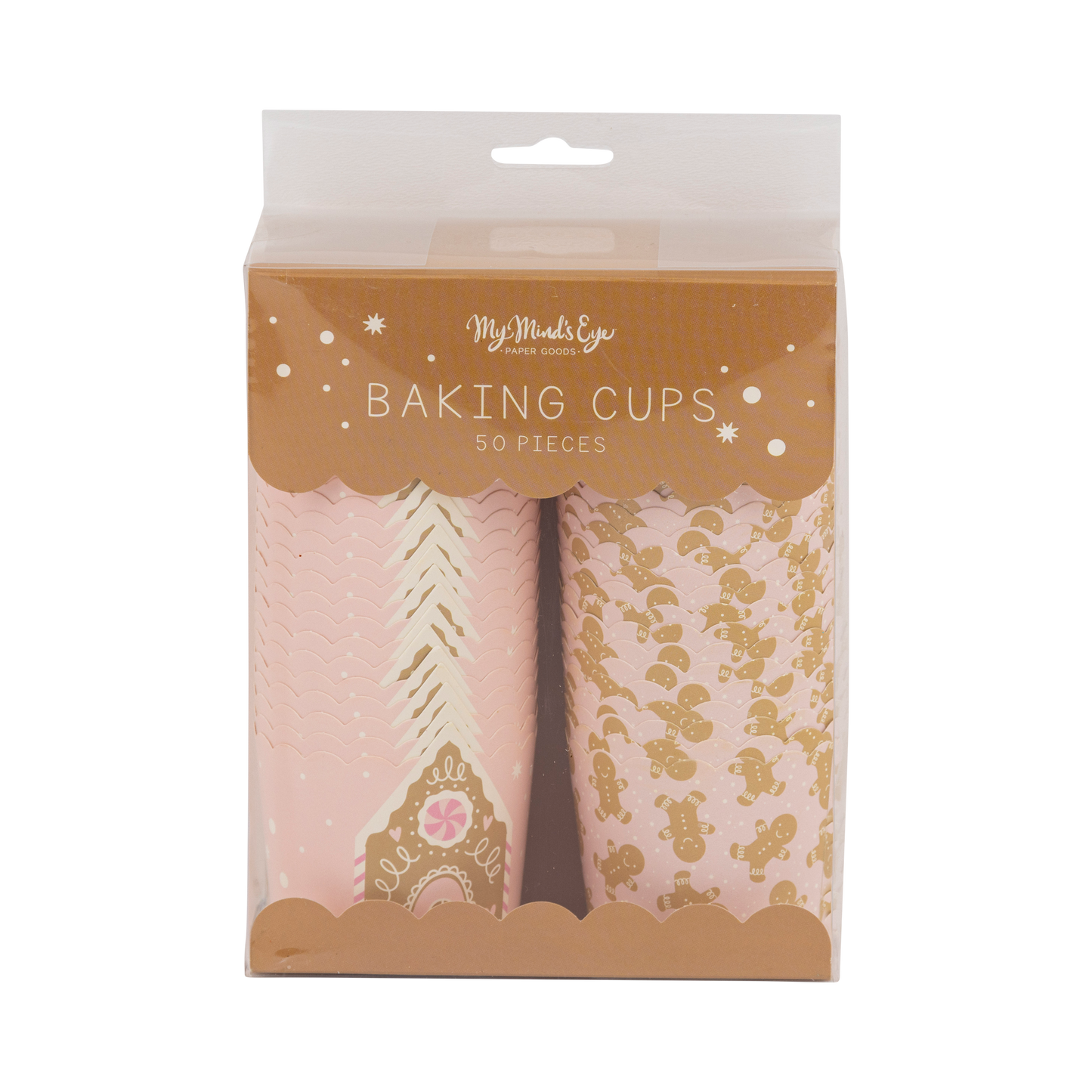 Pink Gingerbread House 5 oz Baking Cups 50ct