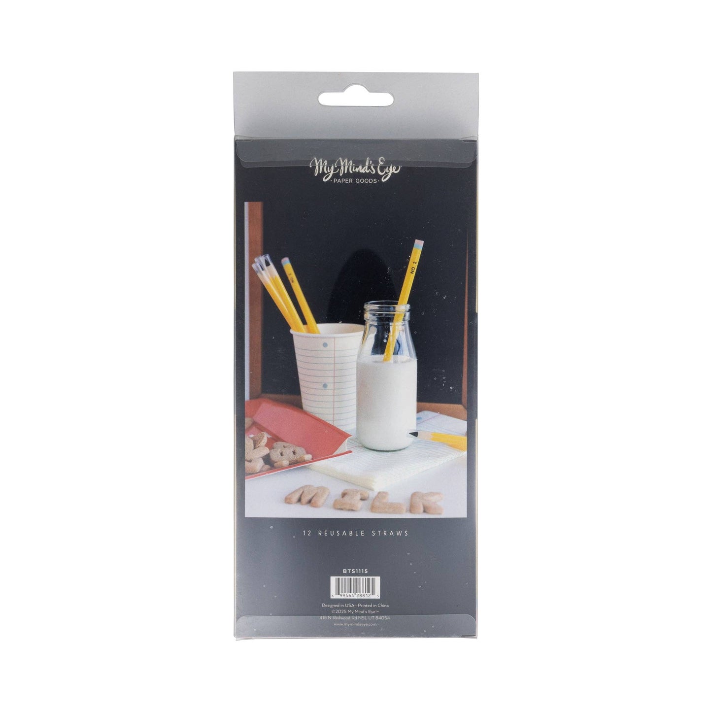 Pencil Reusable Straws 12ct