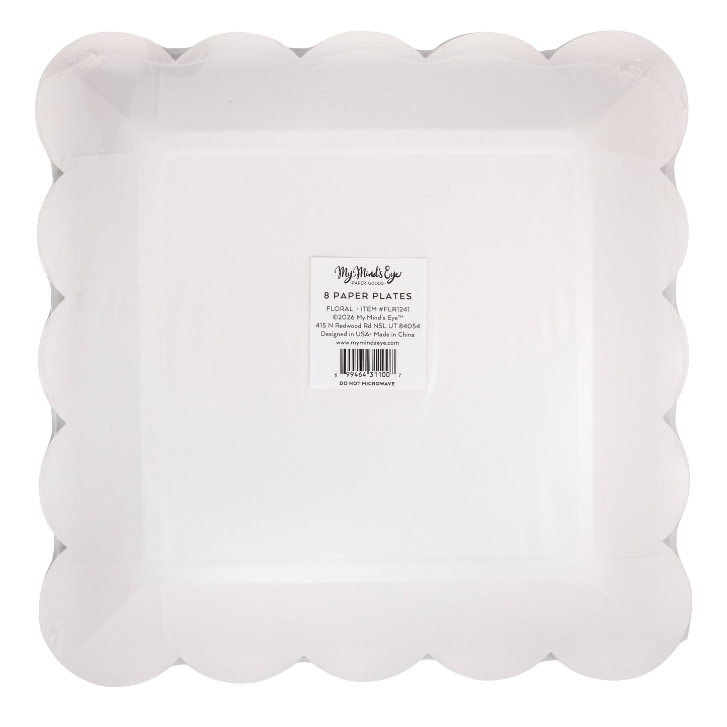 Floral Pattern 9" Plates 8ct