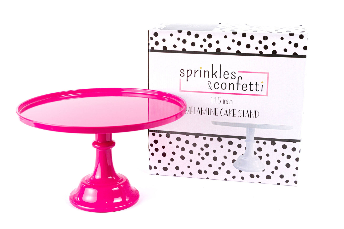 Hot Pink Melamine Pedestal Cake Stand
