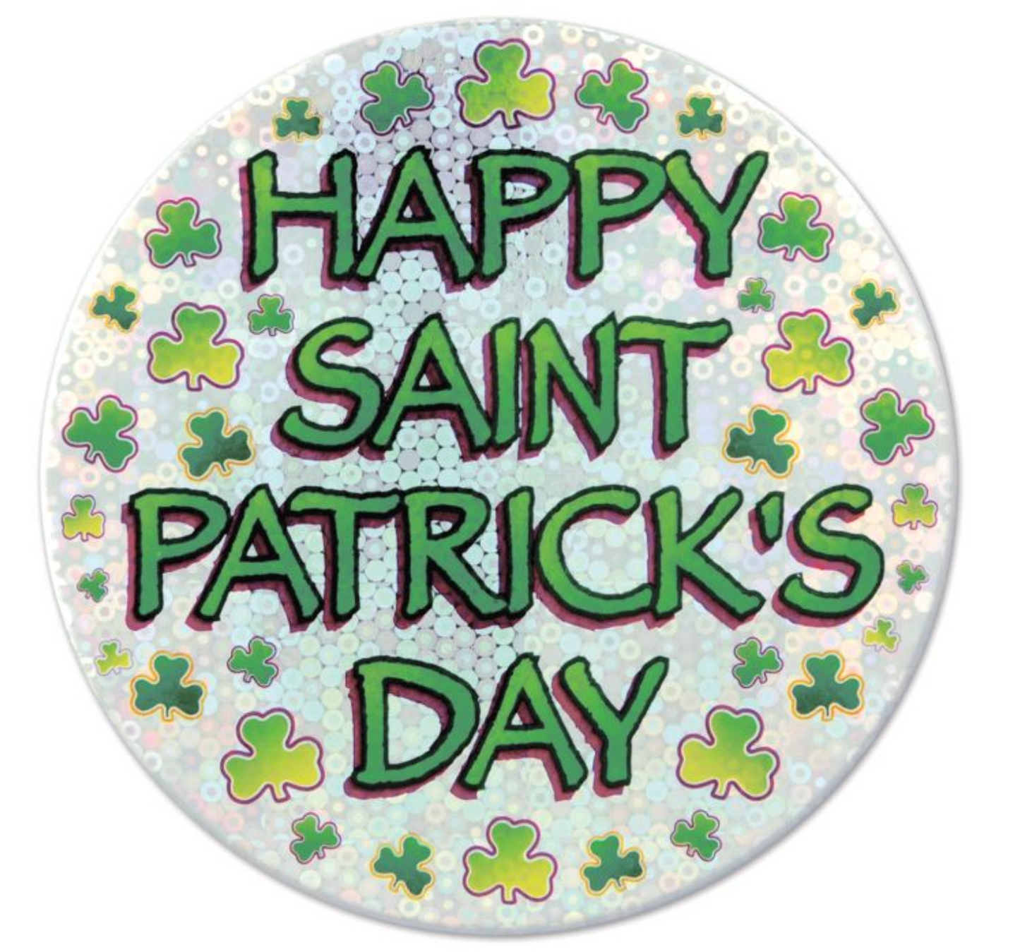 Happy St Patrick's Day Button