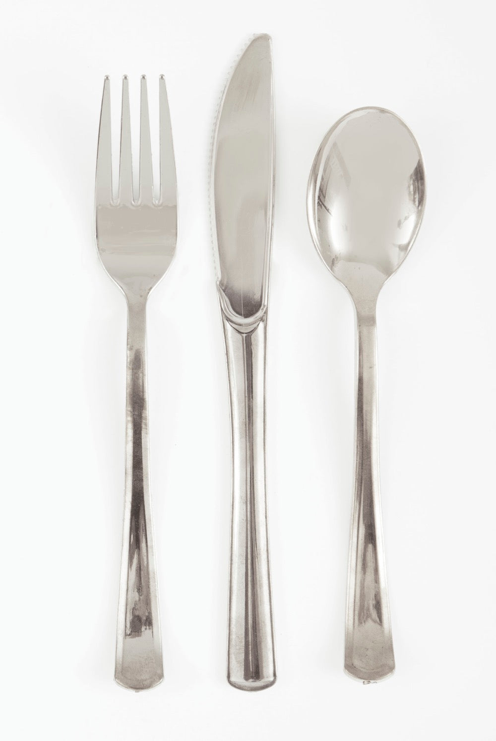 Assorted Metallic Plastic Cutlery 18ct