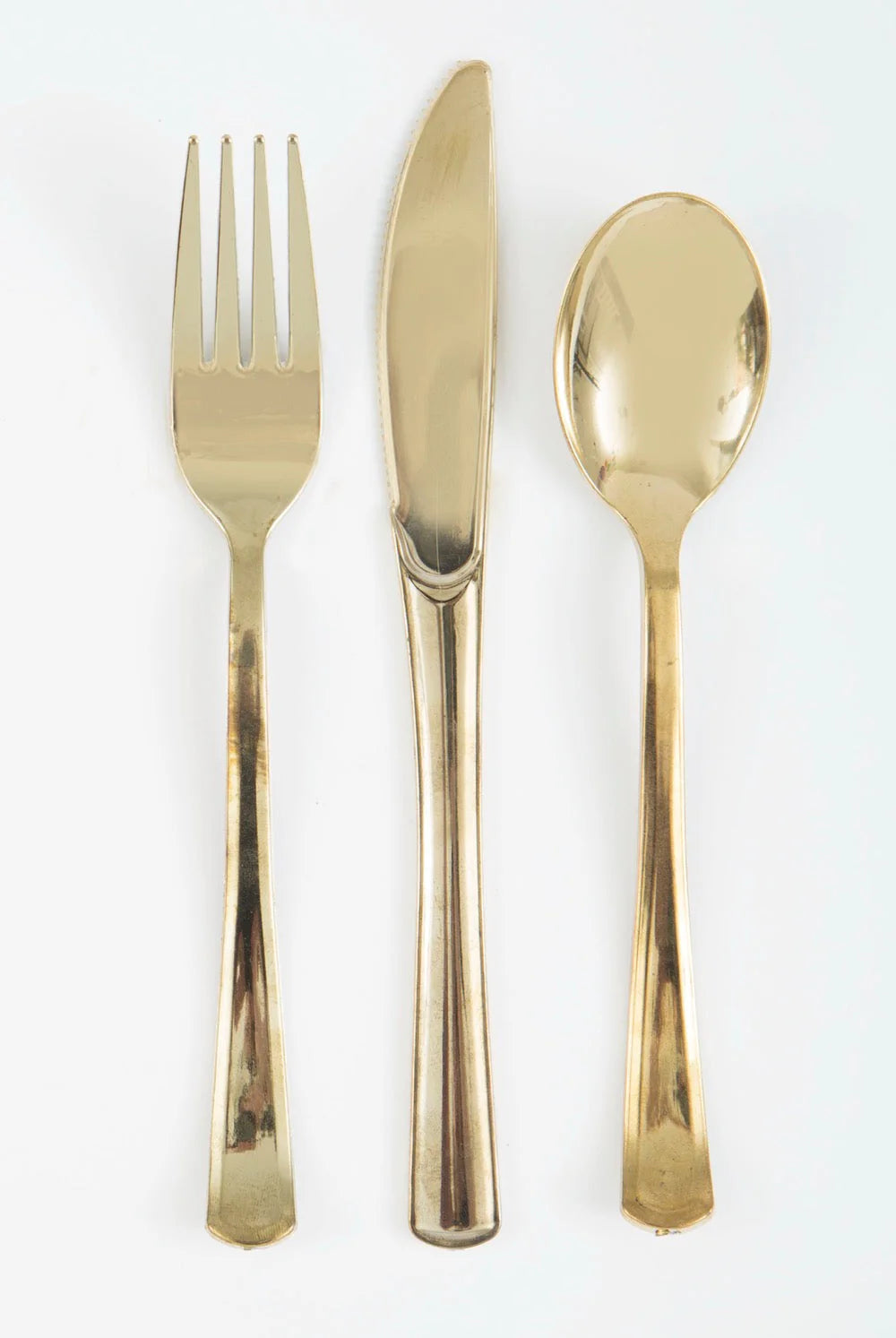 Assorted Metallic Plastic Cutlery 18ct