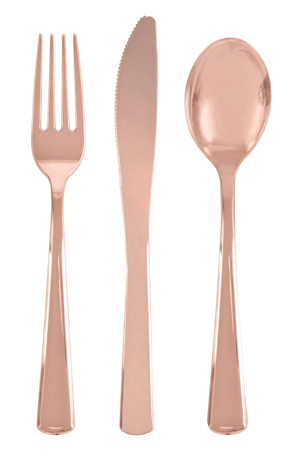 Assorted Metallic Plastic Cutlery 18ct