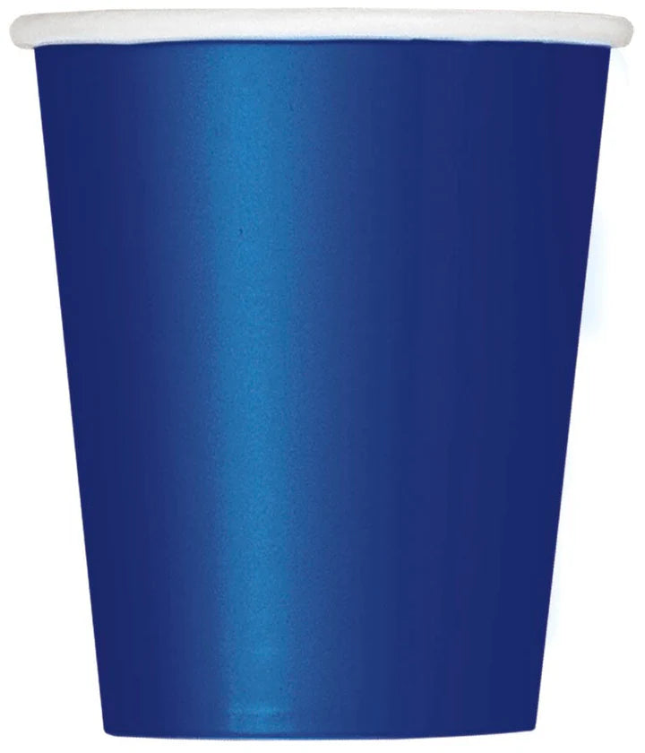 Navy Blue 9oz Paper Cups 20ct