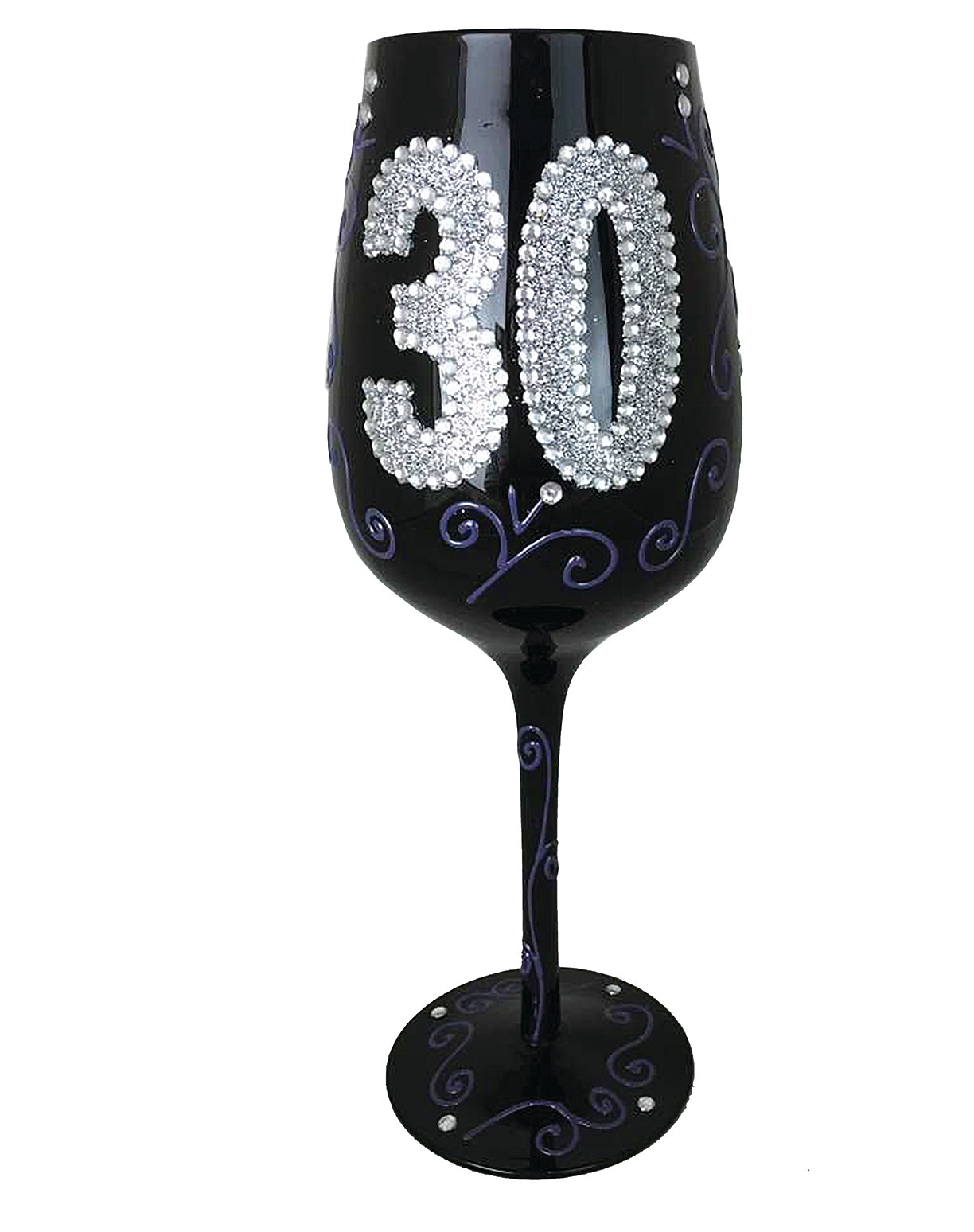Wine Glass - Black 30