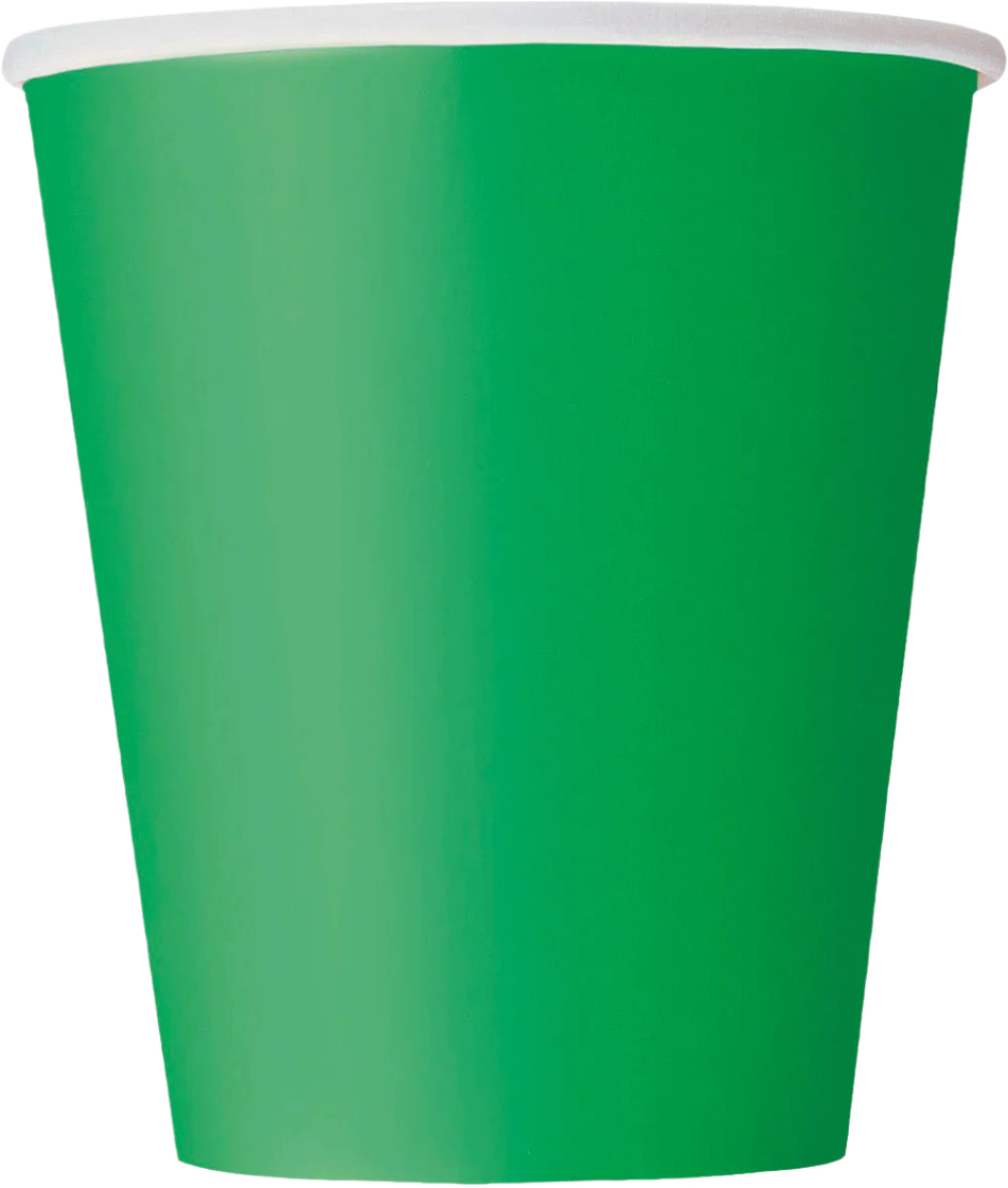 Green 9oz Paper Cups 20ct