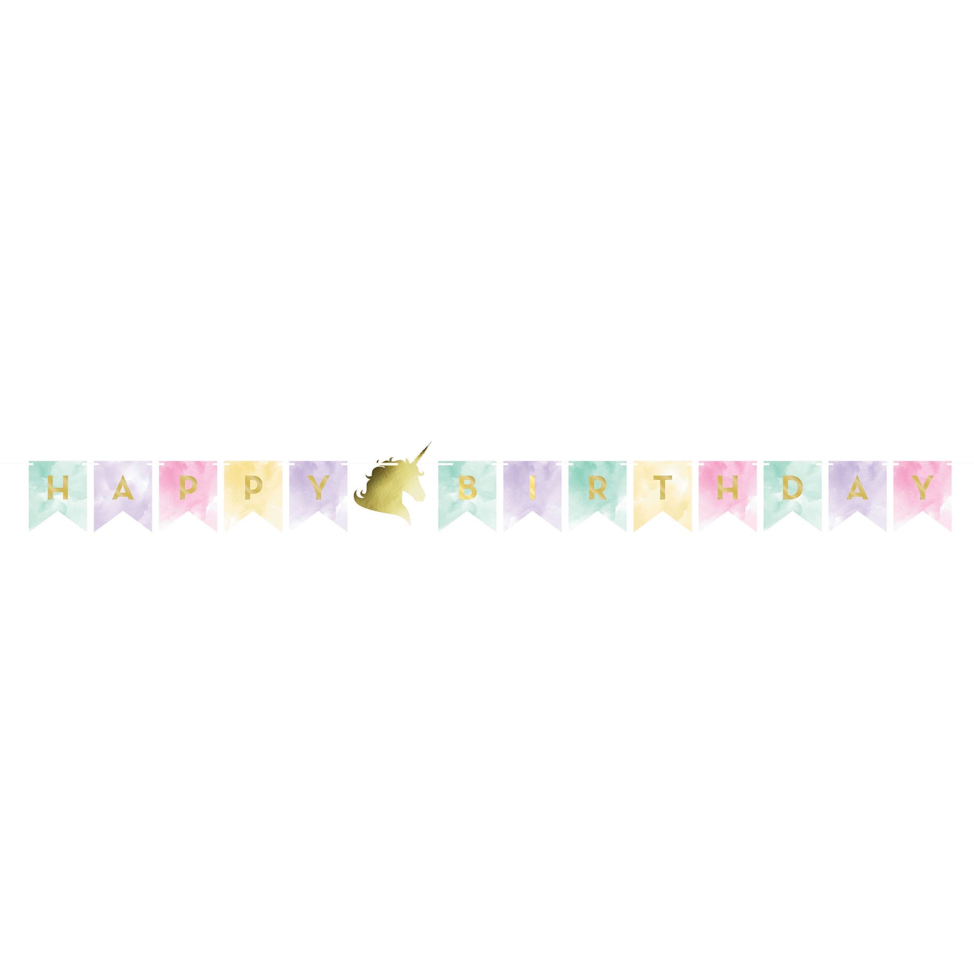 Unicorn Sparkle Shaped Banner Foil