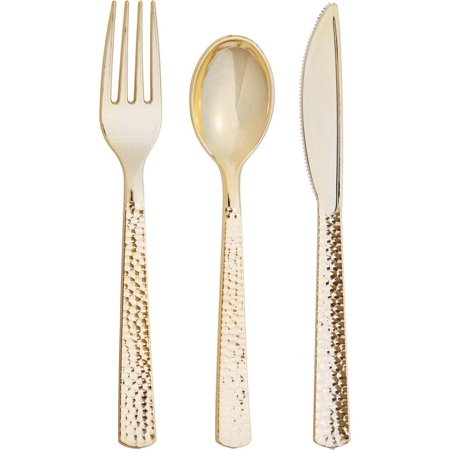Metallic Hammered Assorted Cutlery 24ct
