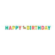 Fiesta Fun Shaped Banner with Twine - Happy Birthday