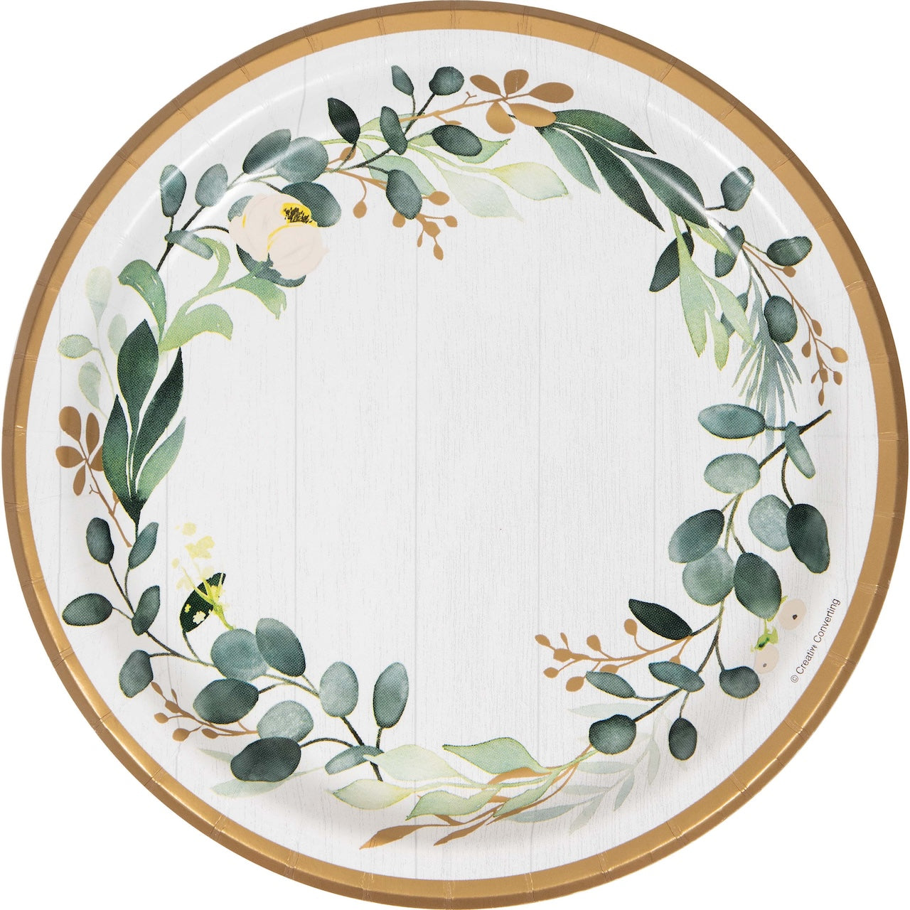 Eucalyptus Greens 9in Plates 8ct