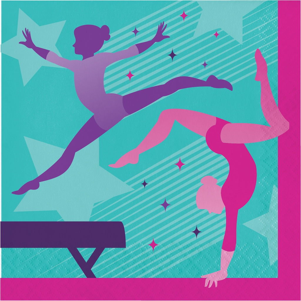 Gymnastics Party Lunch Napkins