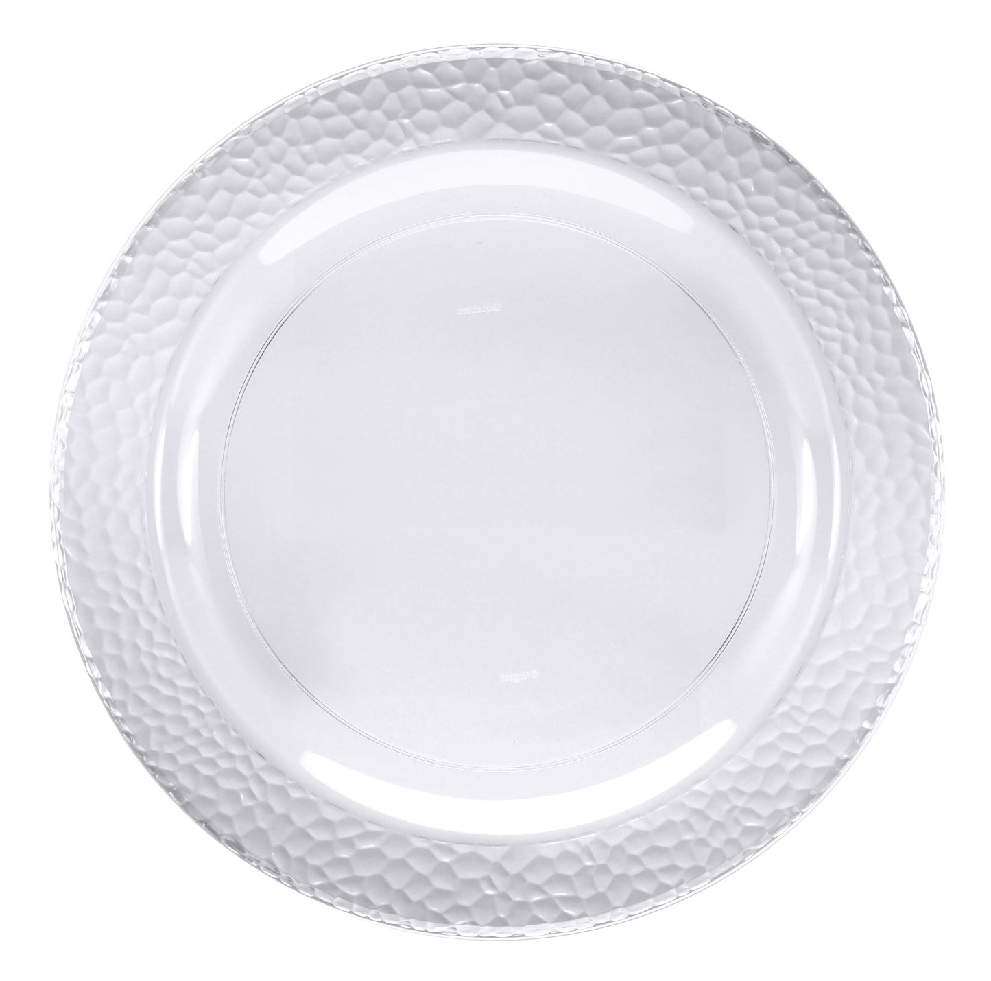 Premium Plastic Pebble Clear Plates 10ct