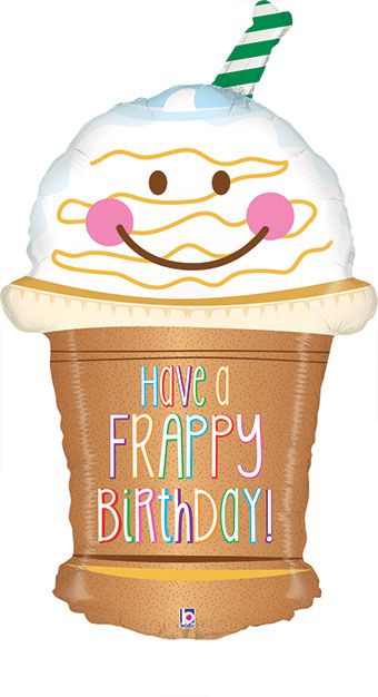 #052A Frappy Birthday 32in Balloon