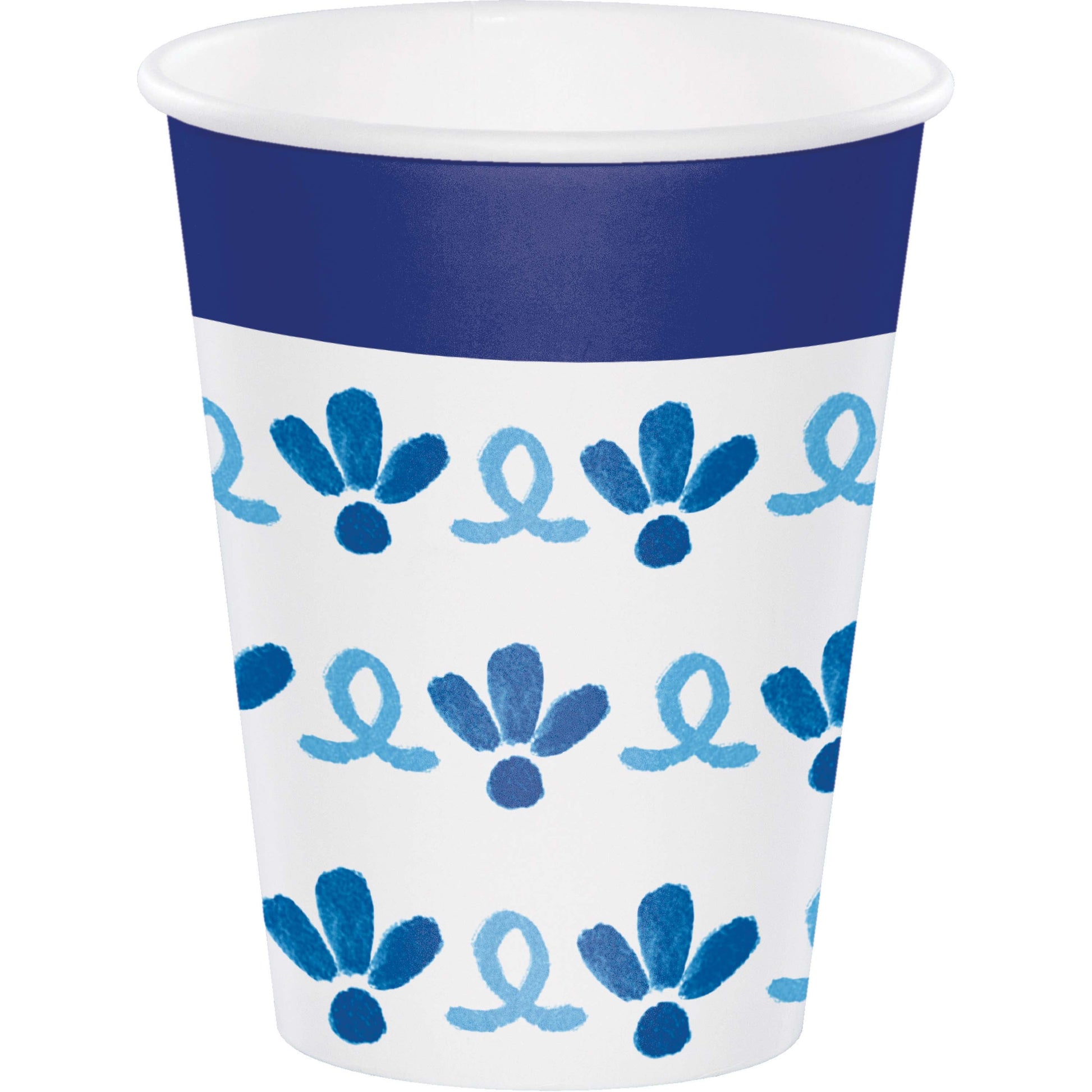 Blue Willow 12oz Paper Cups 8ct