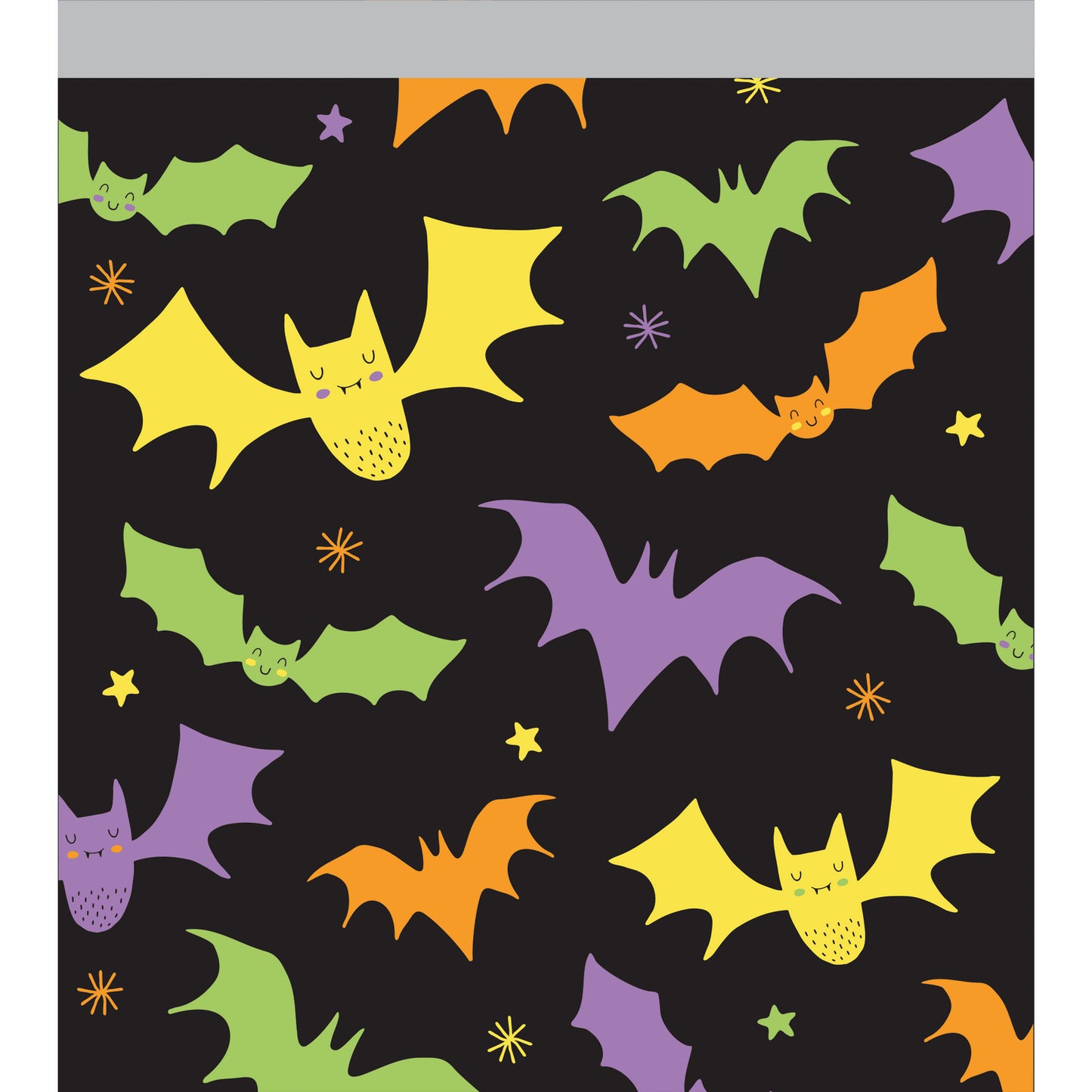 Cello Sandwich Zipper Bag - Halloween Bats 10ct