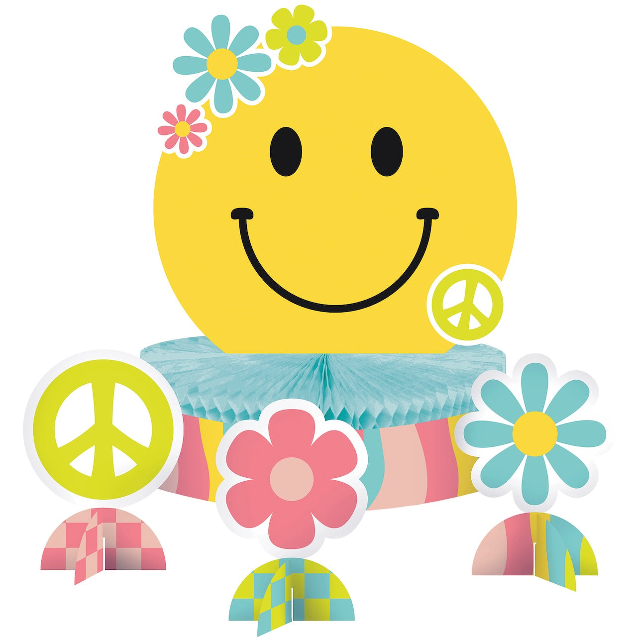 Flower Power Honeycomb Centerpiece w/ Stands