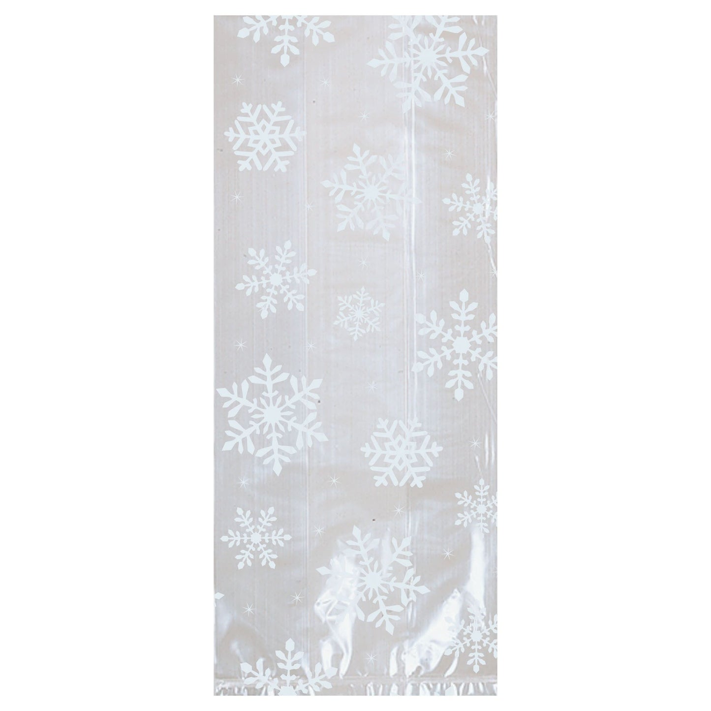 White Snowflake Cello Bags 20ct