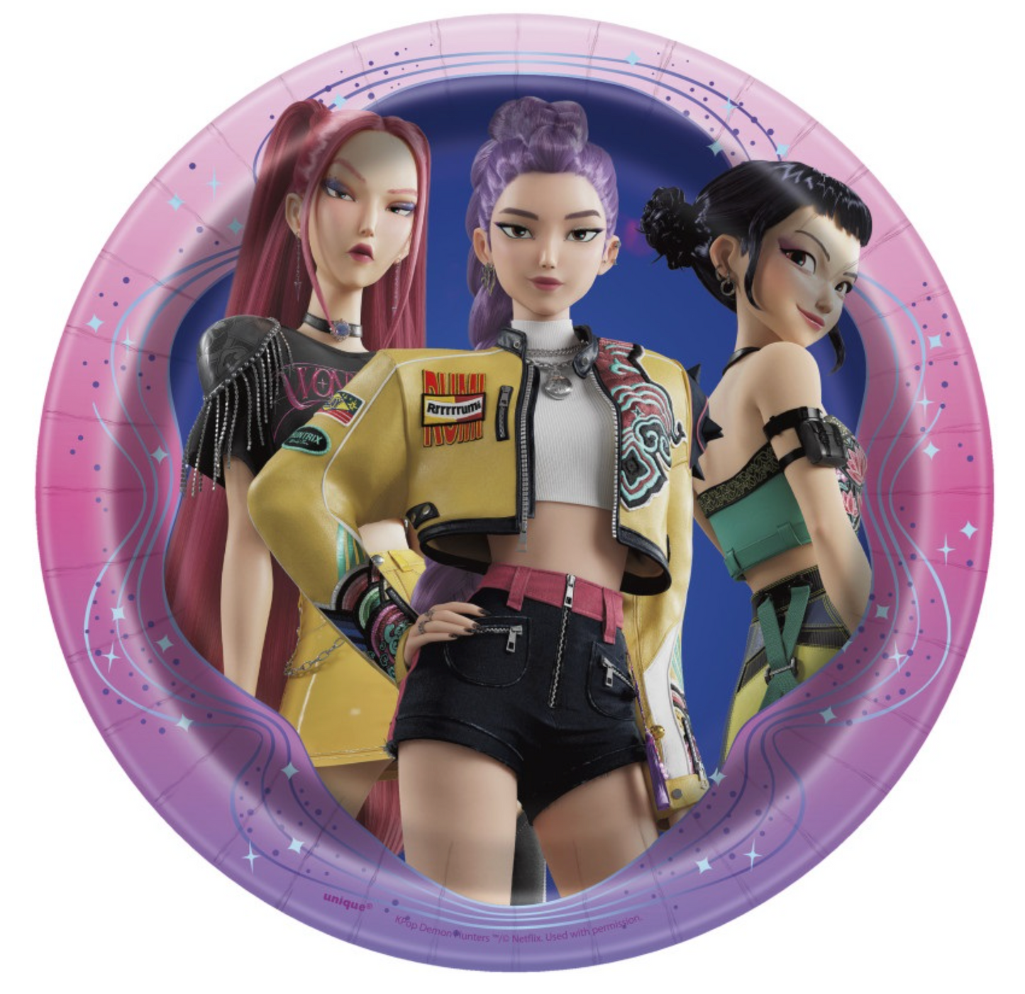 KPop Demon Hunters 7in Plates 8ct