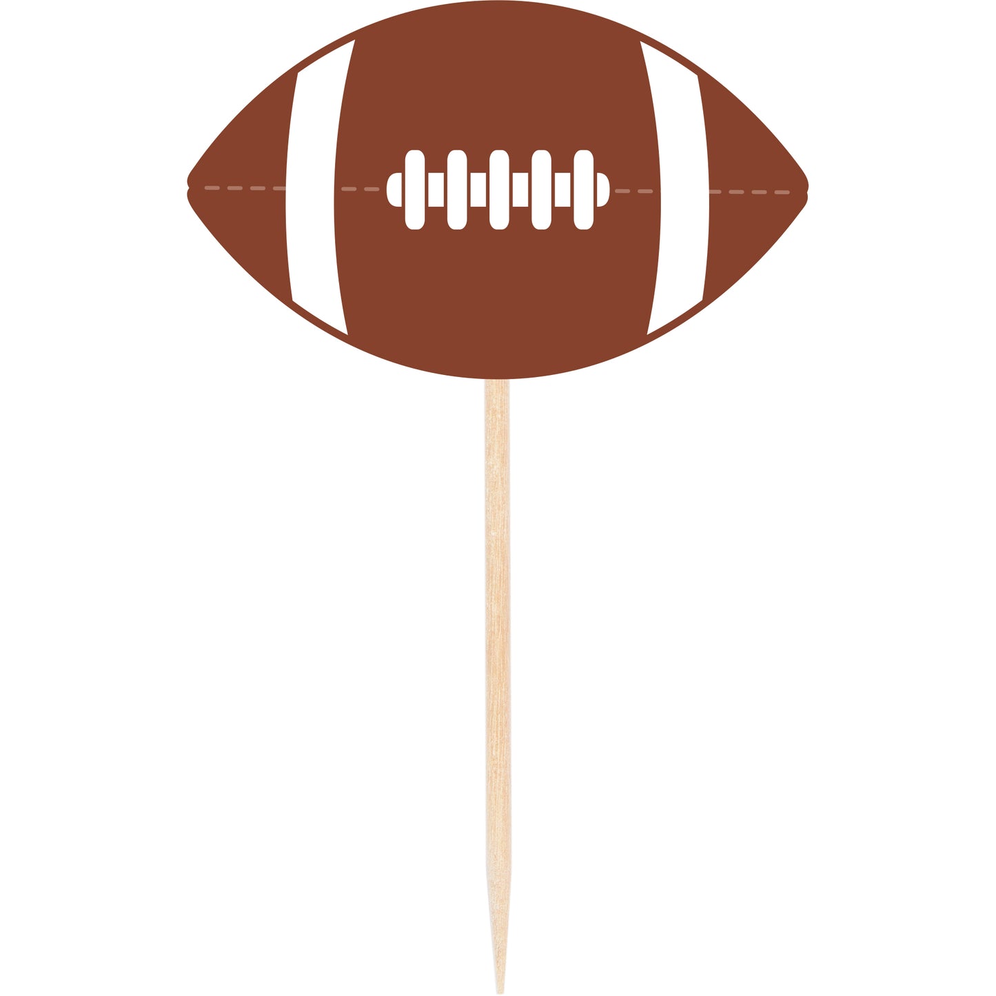 Football Wooden Picks 50ct