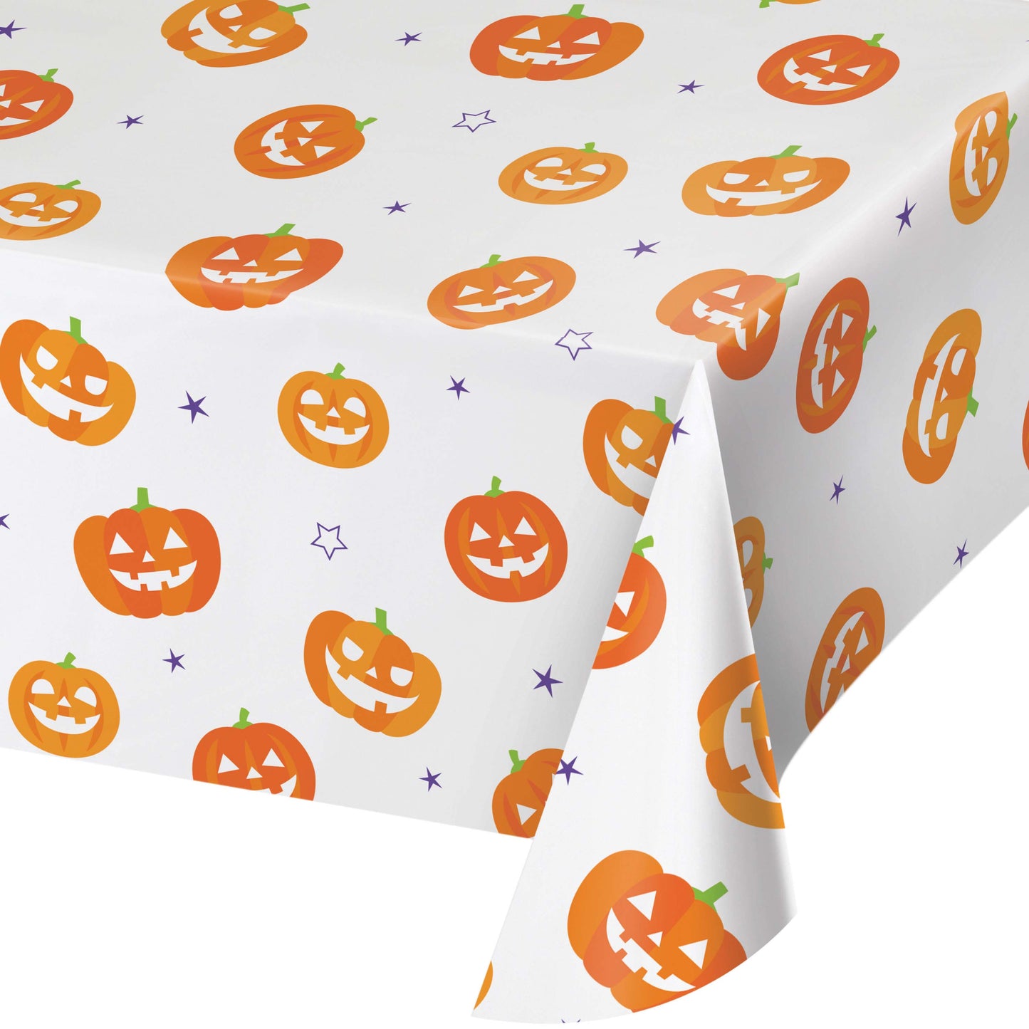 Halloween Pumpkins Paper Table Cover 54x96