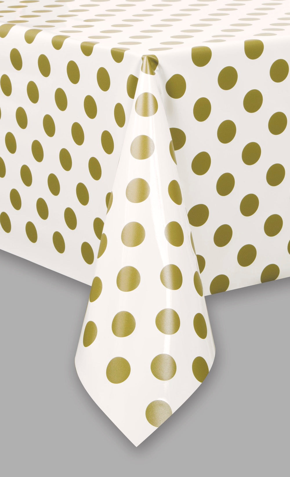Dots Rectangular Plastic Table Cover 54in x 108in