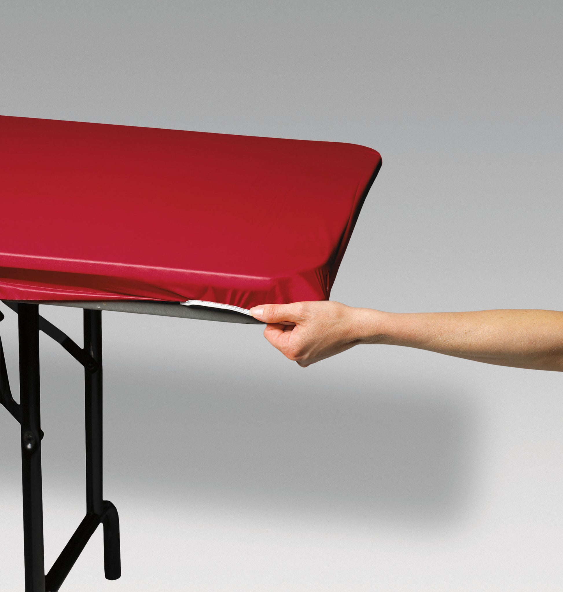 Red Stay Put Table Cover