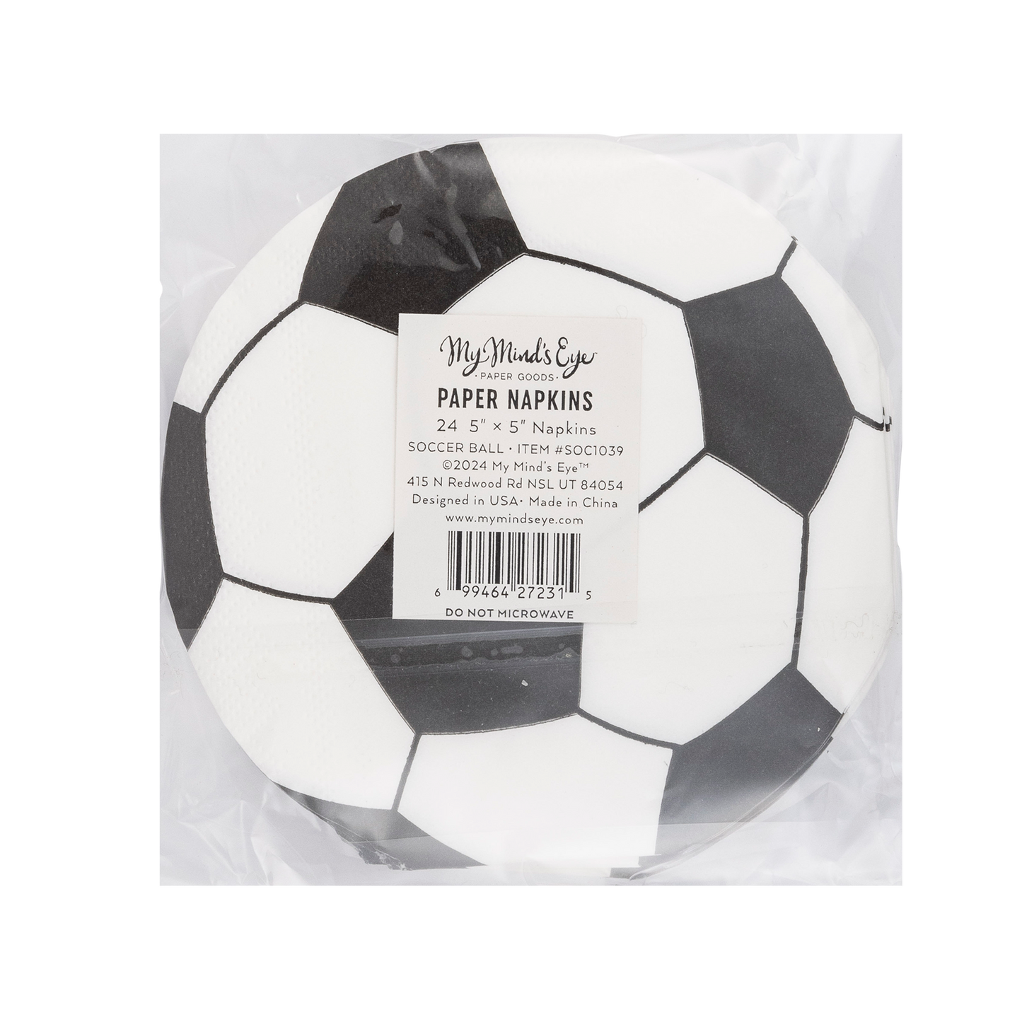 Soccer Ball Napkins 24ct