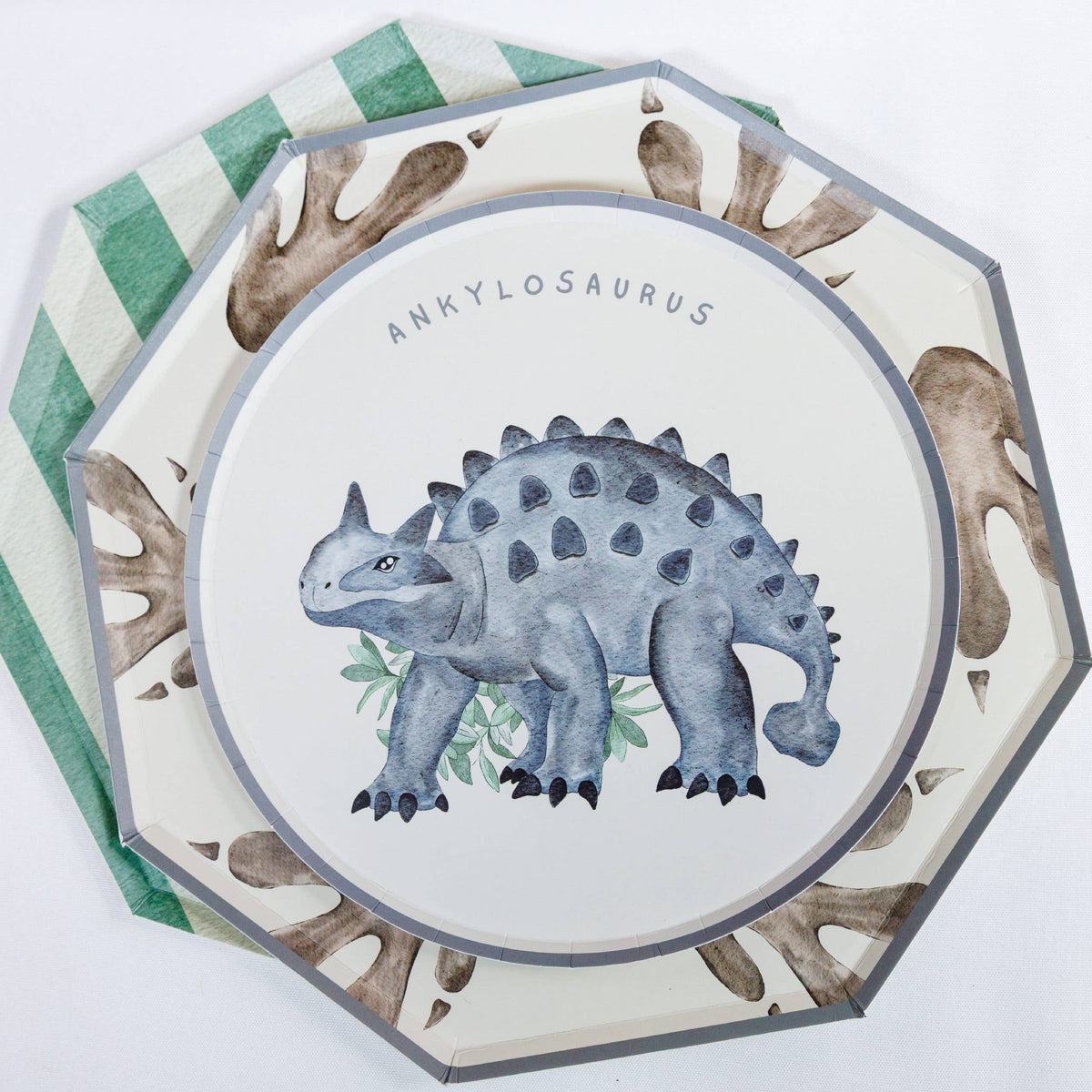 Dinosaur Paper Plates – 8 in Partyware