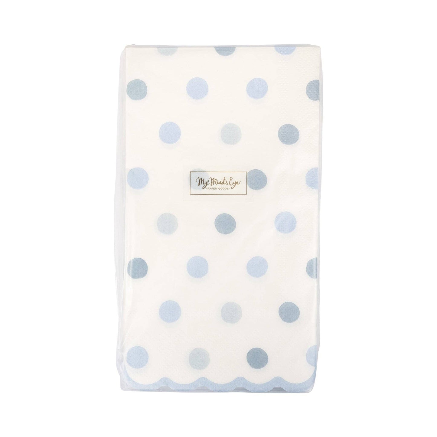 Baby Blue Polka Dot Dinner Napkins 24ct