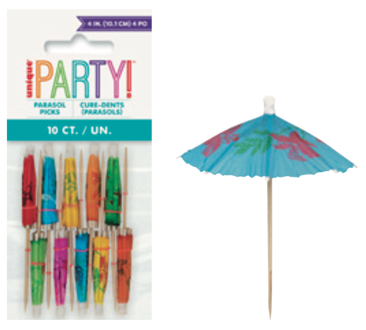 Paper Umbrella Picks 10ct