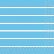 Powder Blue Thin Stripes Luncheon Napkins 16ct