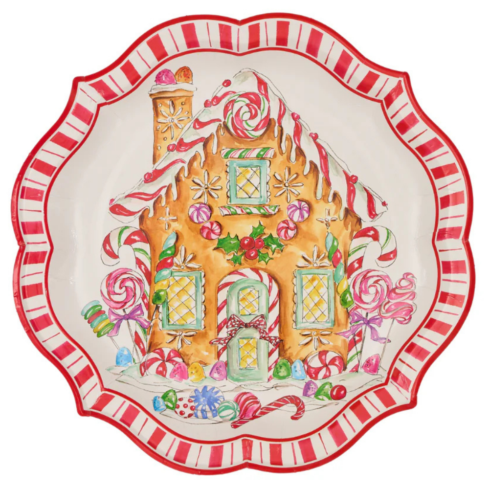 Gingerbread 10.5in Dinner Plates 8ct