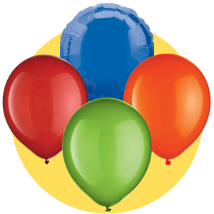Latex and Foil Balloons By Color