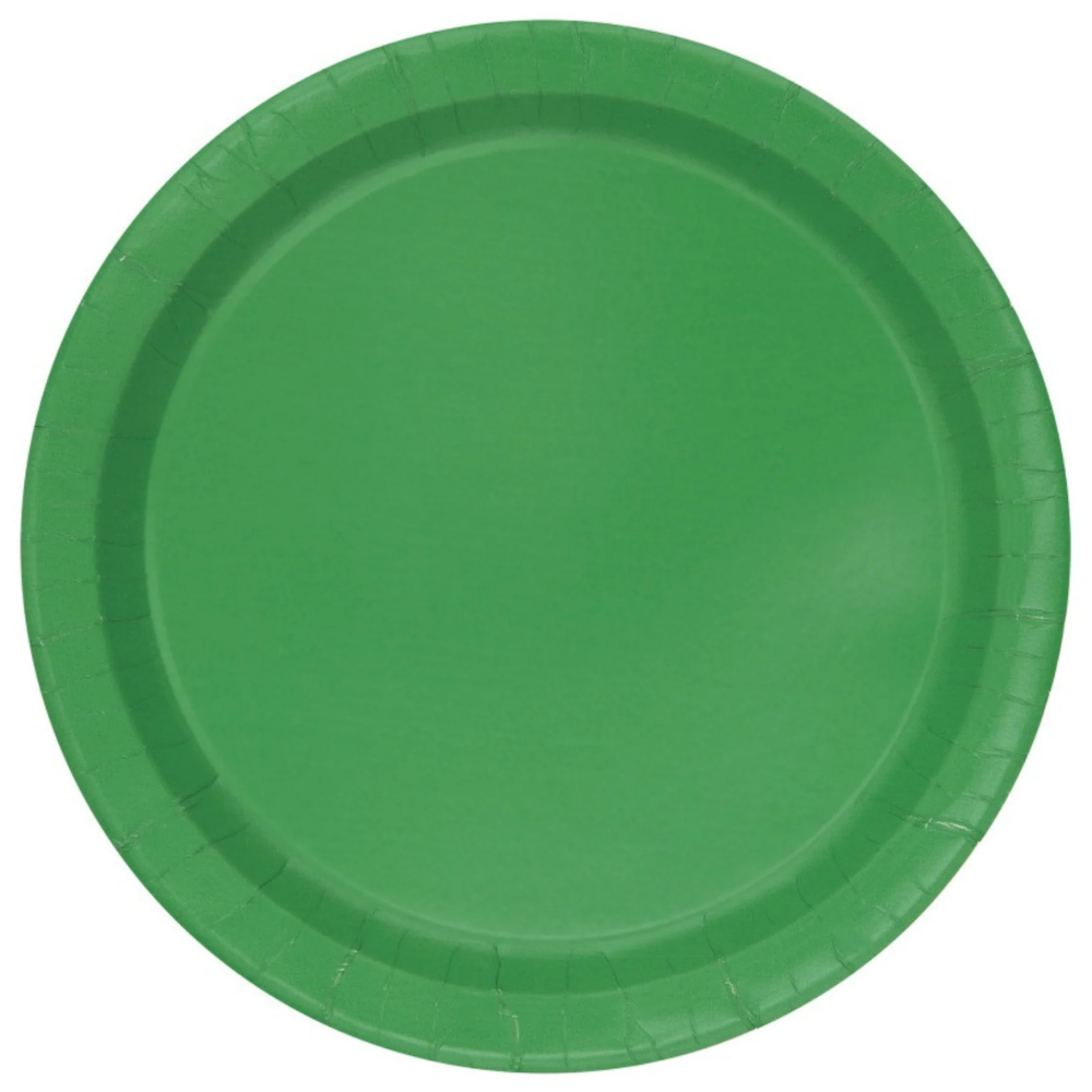 Green 10in Paper Plates 50ct