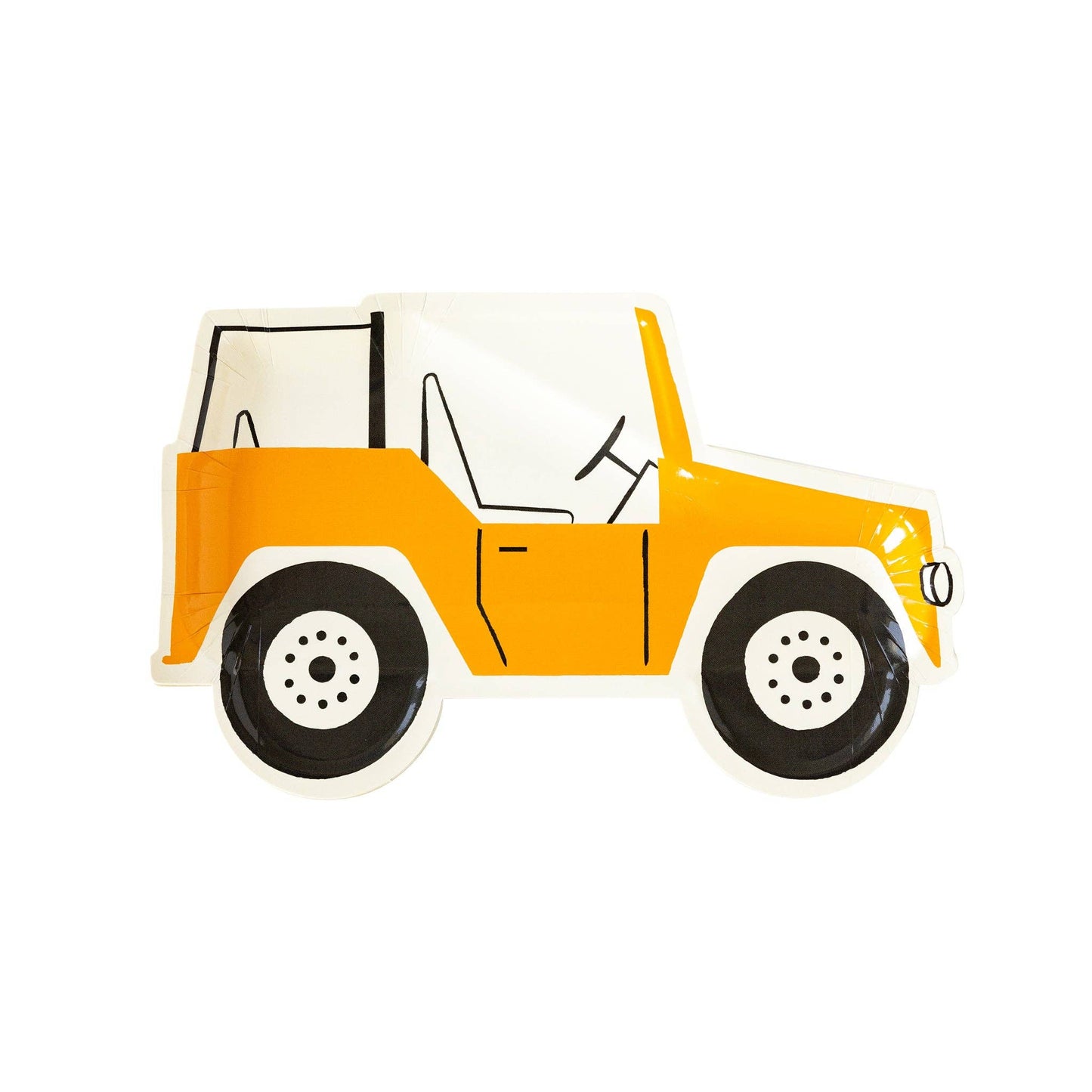 Safari Jeep Shaped Paper Plates 8ct