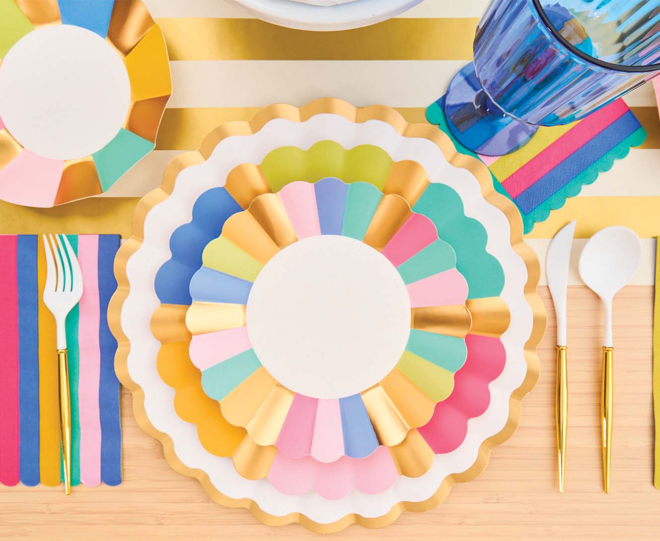 Gold Bella Assorted Plastic Cutlery/24pc, Service for 8