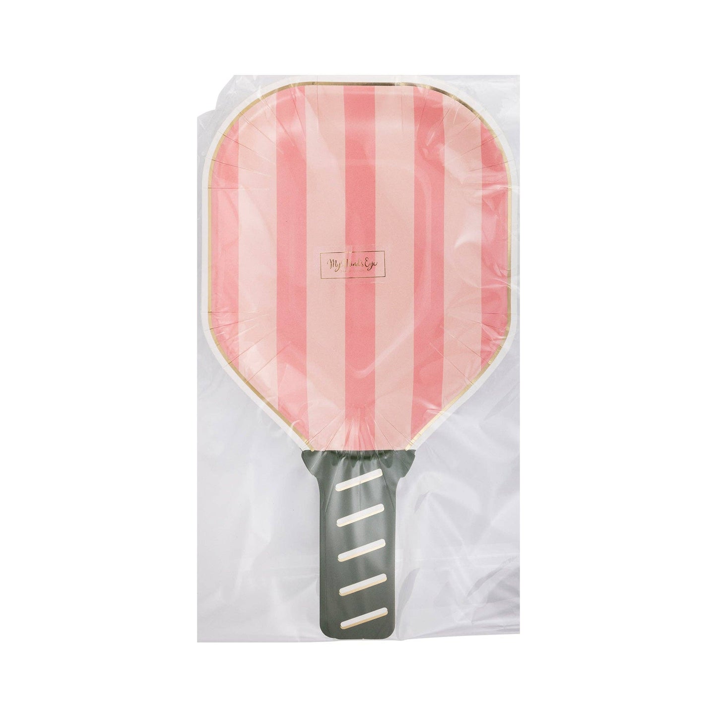 Pink Paddle Shaped Paper Plates 8ct