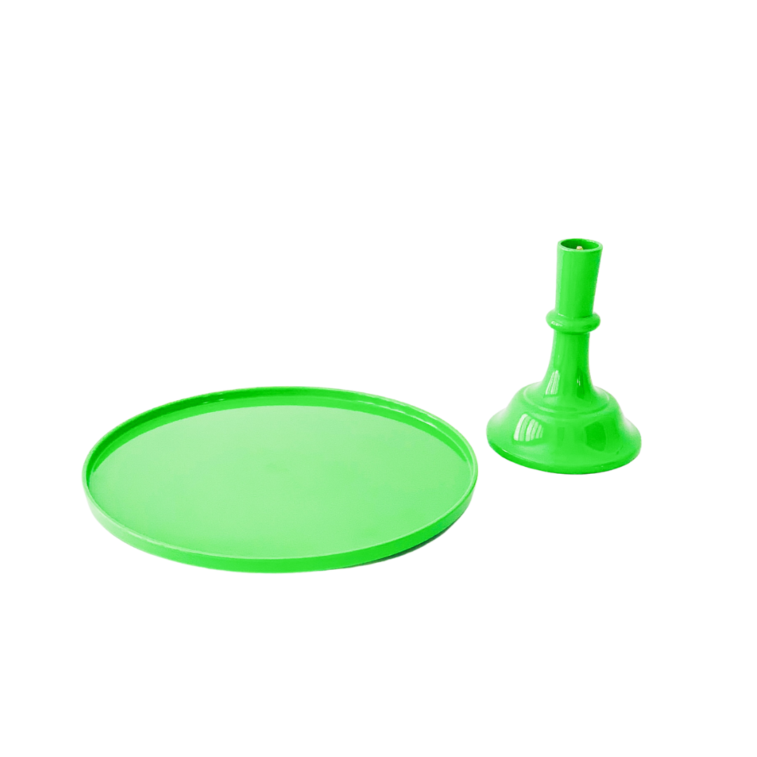 Kelly Green Melamine Pedestal Cake Stand