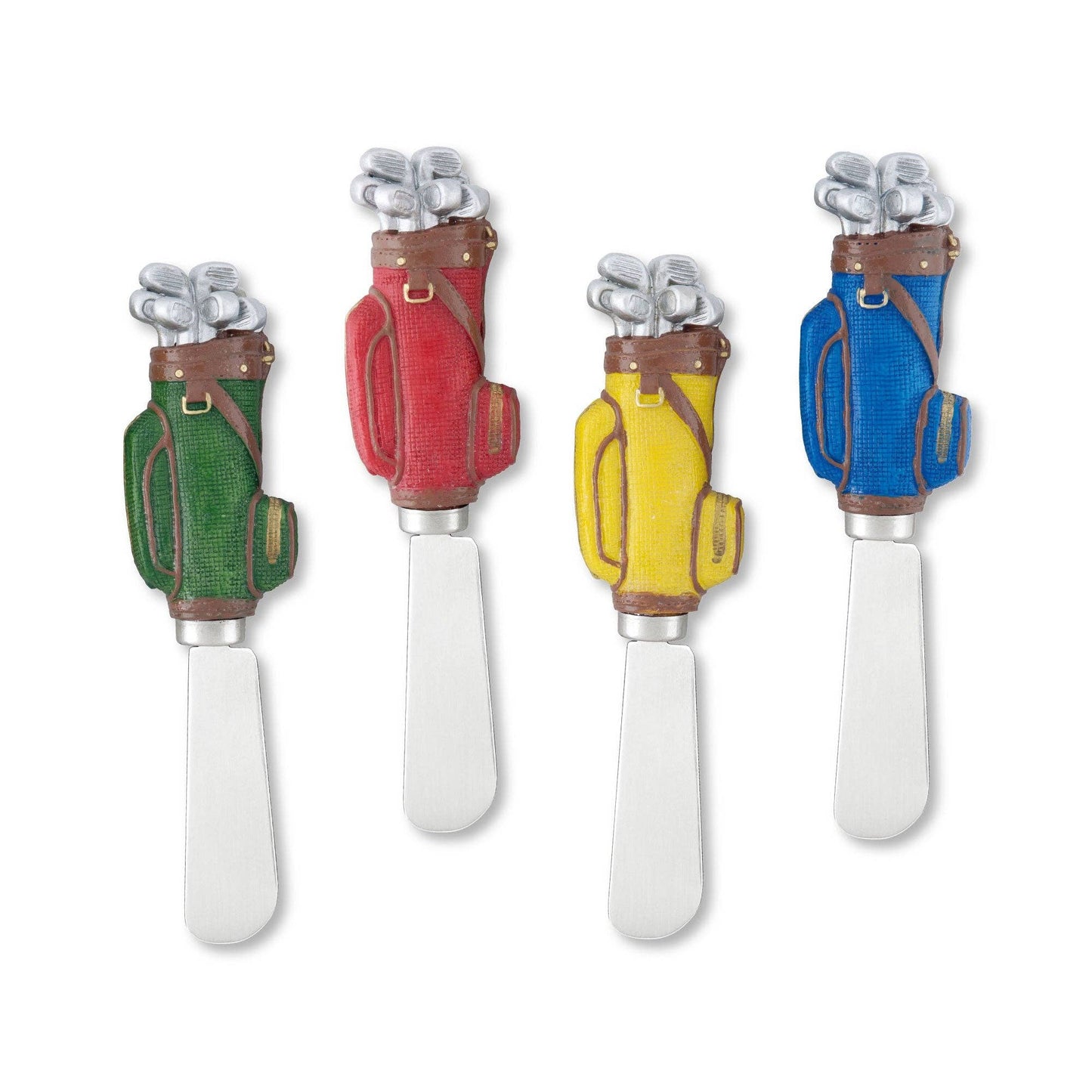 4-Piece Golf Bags Polyresin Cheese Spreader