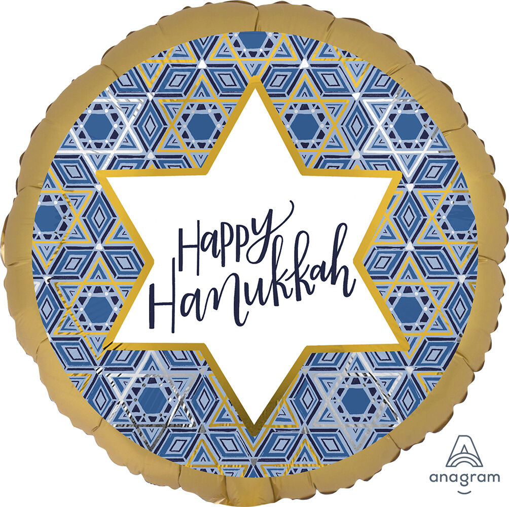 Hanukkah Festival of Lights 18in Balloon