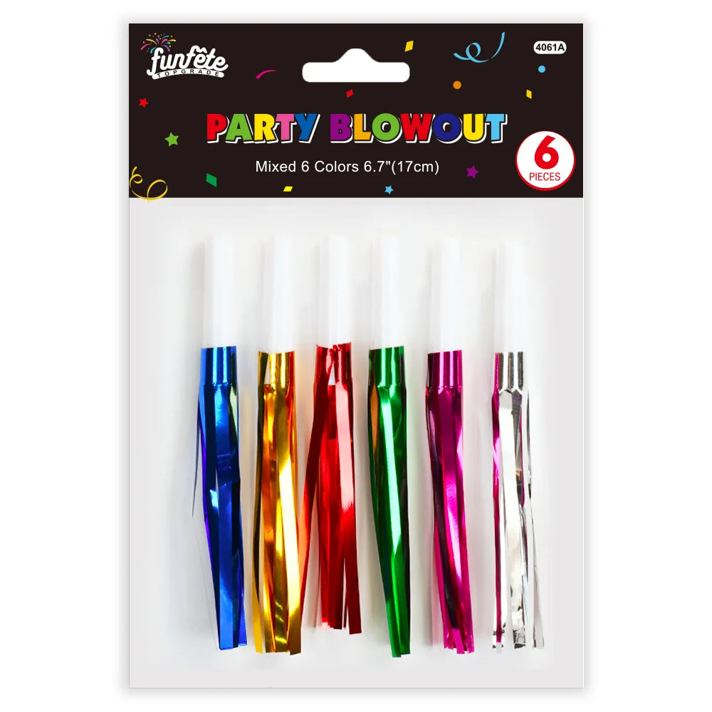 Party Blowers Primary 6ct