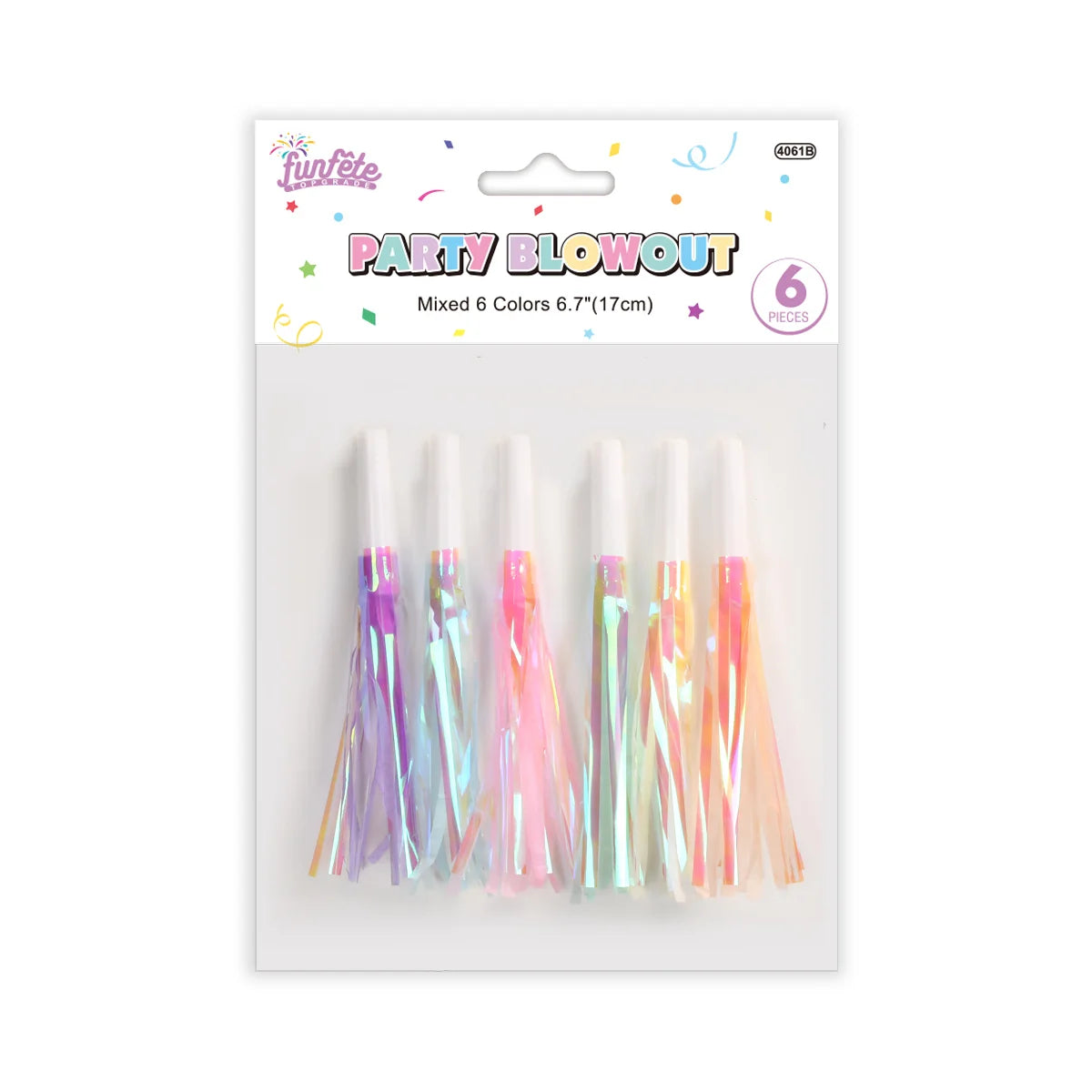 Party Blowers Pastel 6ct