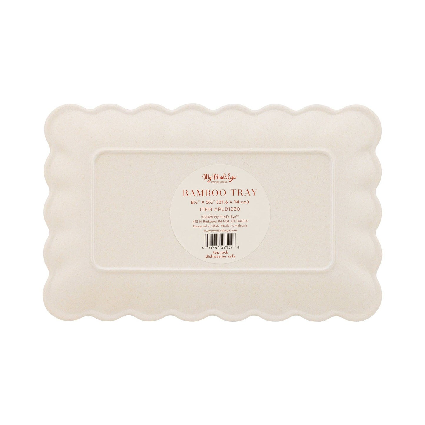 Plaid Bamboo Tray