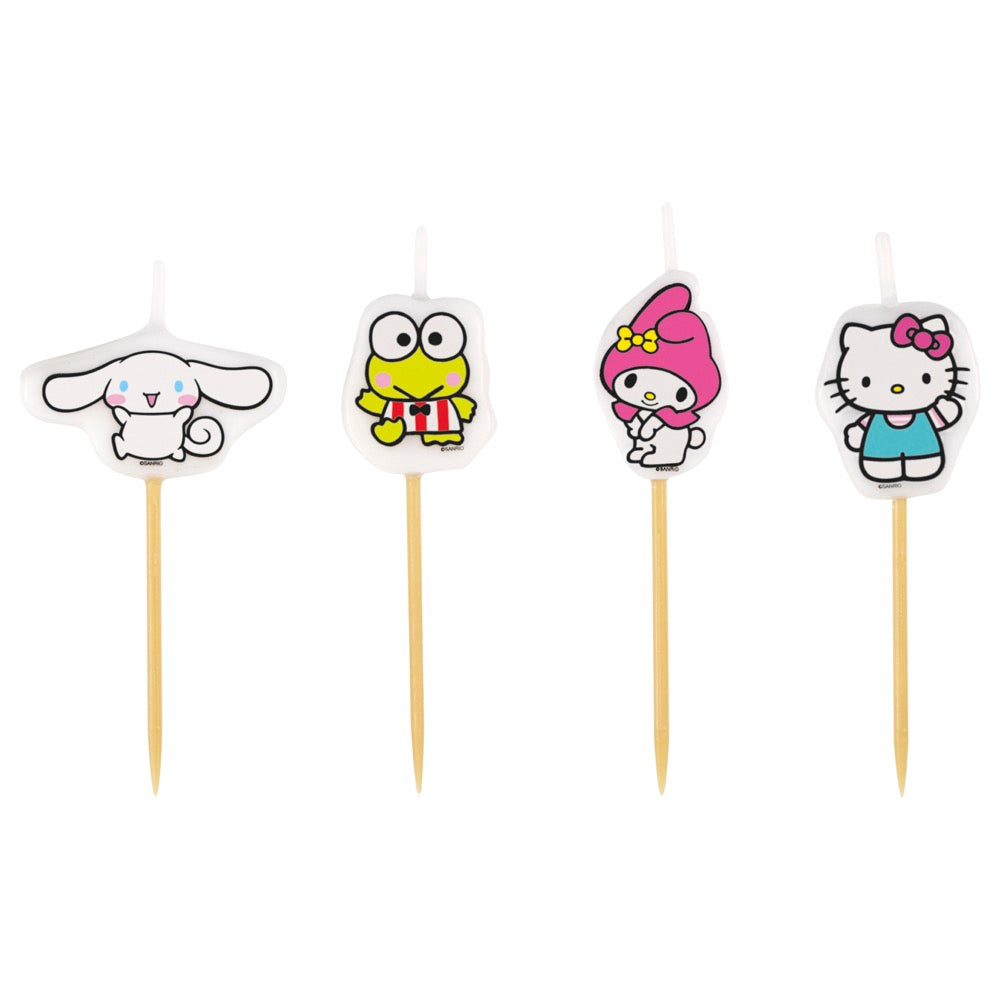 Hello Kitty & Friends Pick Candles 4ct